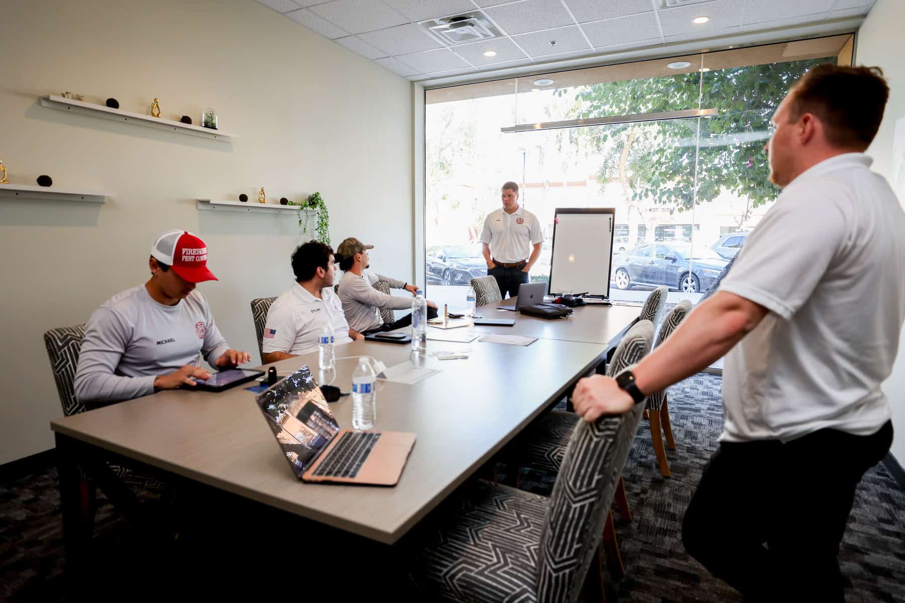 Firehouse Pest Control team reviewing service operations